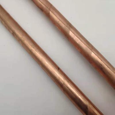 China Continuous Casting Copper-Clad Steel Electrical Earth Rod for Grounding for sale