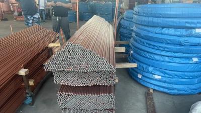 China 3/4'' Copper-clad Grounding Electrodes Copper Coated Ground Rods For Safe Lightning Protection Grounding for sale