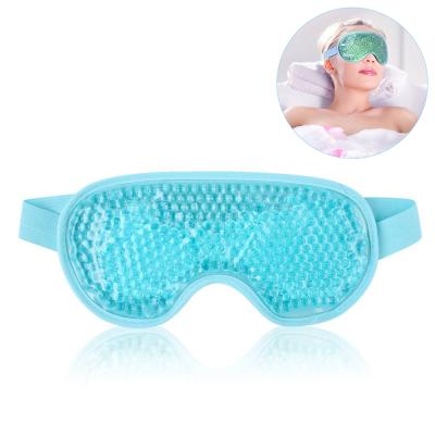 China Dark Circles Cooling Eye Mask Gel Eye Mask for Puffiness Reusable Cold Eye Mask with Gel Bead for Hot Cold Therapy, Headache, Migraine for sale