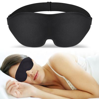 China Comfortable Memory Foam 3D Protective Eye Mask With Logo Private Label Luxury Travel 3d Sleep Cover Eye Mask for sale