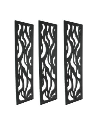 China New classic/postmodern plastic WPC garden screens decorative folding screen wpc screen room divider for sale