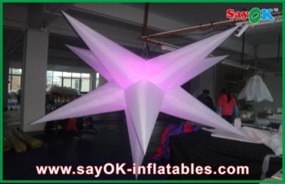 China Party Event Decoration Inflatable Hanging LED Light Star For Advertising for sale