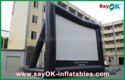 China Inflatable Cinema Screen Giant 10 ML X 7 MH Projection Cloth Inflatable TV Screen CE / SGS Certificate for sale