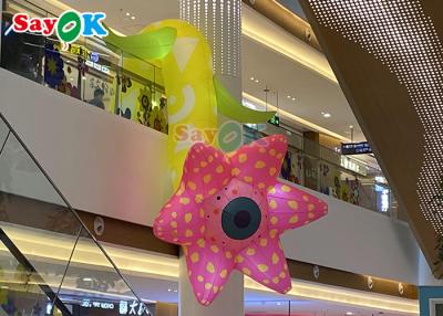 China Oxford Cloth Inflatable Flower Led Inflatable Party Flower Wedding Decoration for sale