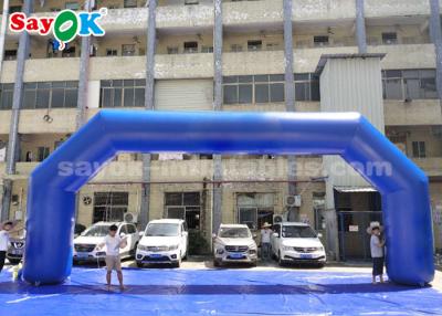 China Inflatable Gantry Blue PVC 9.14 X 3.65 Meter Inflatable Arch For Event Advertising Easy To Clean for sale