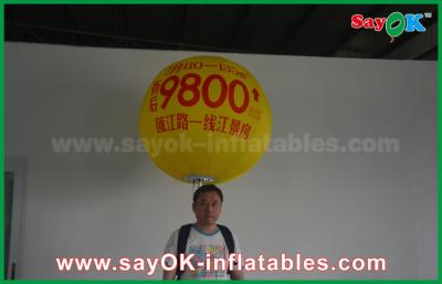 China globo llevado inflable de la publicidad del globo de la mochila del 1.5m con el globo inflable grande gigante del helio de la impresión en venta