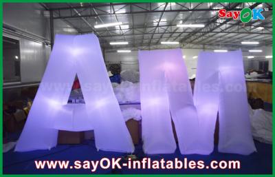 Cina Lettera gigante principale gonfiabile di Decoration Words Wedding Inflable del modello della lettera con le luci variopinte in vendita