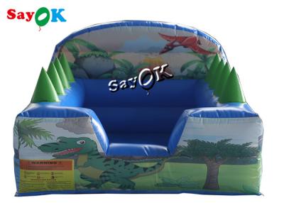 China Dinosaur Themed Backyard Inflatable Ball Pit Pool With Air Blower for sale