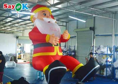 China Advertisement Sedentary Sit Inflatable Outdoor Christmas Decorations Double Stitch for sale