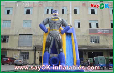 China Blow Up Slip N Slide / Adults Games Jumbo Inflatable Bouncer Dry Slide With Digital Printing for sale