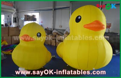 China Inflatable Party Decorations Promotion Lovely Big Yellow Inflatable Cartoon Duck With Customized Logo Print for sale