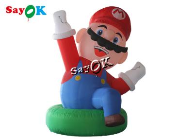 China Blow Up Cartoon Characters 4m 13ft Giant Oxford Inflatable Super Mario For Festival Decoration for sale