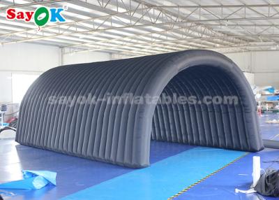 China Outdoor Inflatable Tent 210D Oxford Cloth Black Inflatable Tunnel Tent For Exhibition / Promotion for sale