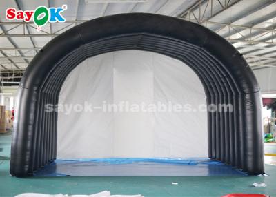 China Custom Inflatable Tent Black Tunnel Entrance Inflatable Air Tent For Outdoor Sports Meeting for sale