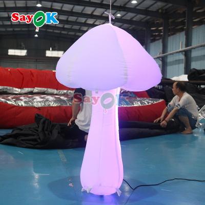 China 3.2FT Inflatable Mushroom Light Christmas Decoration Led Mushroom Inflatable for sale