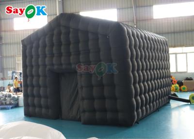 China Black LED Music Bar Mobile Night Club Tent Commercial Inflatable Nightclub With Disco Light Inflatable Nightclub For Ren for sale