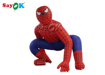 Cina Supereroi 2.5m Red Inflatable Spiderman per decorazioni cerimoniali in vendita