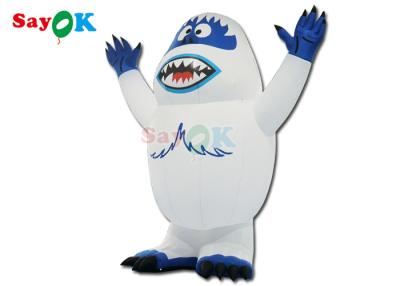 China Inflatable Animals Holidays Led Lighting Inflatable Snow Monster Snowman Airblown Monster Toy For Outdoor Decoration for sale