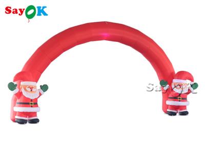 China Oxford Cloth Inflatable Santa Arch For Christmas Party for sale