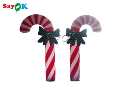 China 2m  Inflatable Arch Christmas Crutches With Led Light for sale