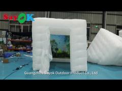 Led Light Inflatable Tent Inflatable Marquee Tents Children Inflatable Cube Party Nightclub Tent