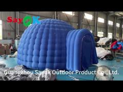 Inflatable Igloo Dome Tent With LED Light Blower Promotional Parties