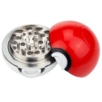 China Easy Grip And Durable Metal Plastic Grinder Weed Ball 52MM 3 PARTS Weed Grinder Weed Diameter for sale