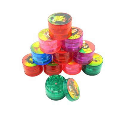 China Most Popular Weed Grinder 4 Piece Plastic Acrylic Weed Grinder 50*38mm for sale