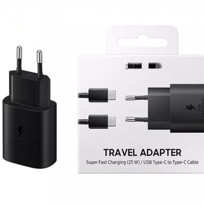 China Quick Charge S20 Note Ultra 10 20 Original Fast Charger Charging 25W USB C Adapter To Type C Cable For Samsung Note10 S20 Quick Charing for sale