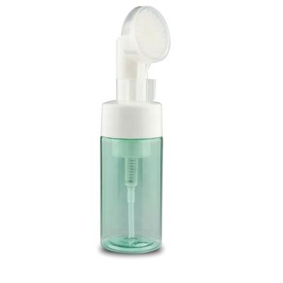 China 100% No Leakage 42mm Plastic Foaming Soap Pump With Soft Silicone Brush Used For Face Cleaning for sale