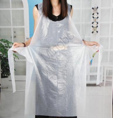 China Biodegradable Waterproof Personal Protection Cleaning Disposable PE Apron for sale