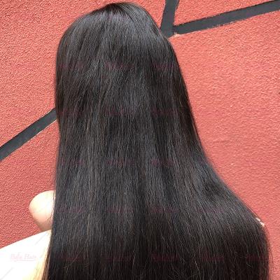 China 13x6 wave hair products hd lace frontal full lace wigs silky straight swiss lace front wigs virgin color women sellers 360 lace wig for sale