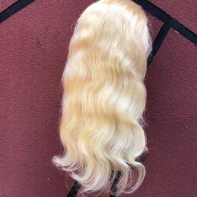 China Brazilian Body Wave Hair Vendors 30 Inch Deep Wave Wig, Blonde Hair HD Lace Up Wigs Pre Plucked Bleached Knots Body Wave Lace Front Wig for sale