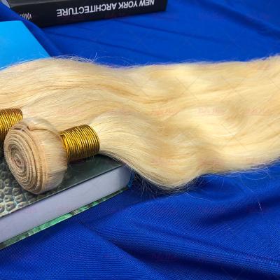 China 100% Human Hair 100% Bone Straight Human Hair Double Weave ,Wholesale Raw Hair Cuticle Aligned 613 Hair Bundle for sale