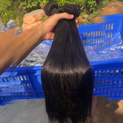 China Silky Straight Wave Extensiones Humanas Aligned Bundles Virgin Hair , Cheap Hair Price Cambodian Hair Bundles Bone Straight Bundles for sale