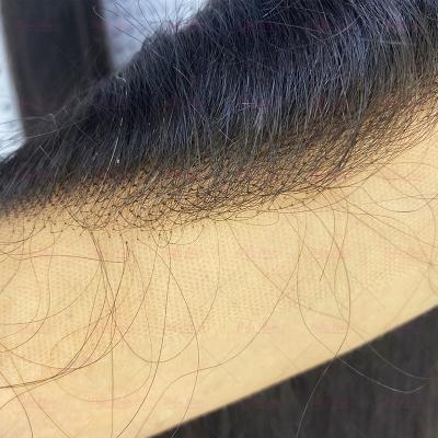 China Cuticle.No Gray Pre Plucked Small Knots Hd Swiss Lace, Indian Cuticle Aligned Hair Vendors Hair Band, Raw Indian Hair 5x5 Lace Closure for sale