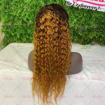 China Silky Straight Wave Grade 12a Wigs Color Peruvian Hair, Cuticle Aligned Hd Lace Frontal Wig, Water Wave Pre Plucked Glueless Frontal Wigs for sale