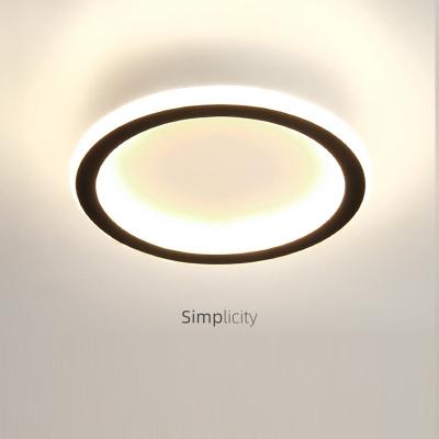 China Surface mounted 20cm small aisle light creative round porch ceiling lamp entrance lamp modern simple ultra-thin stair light for sale