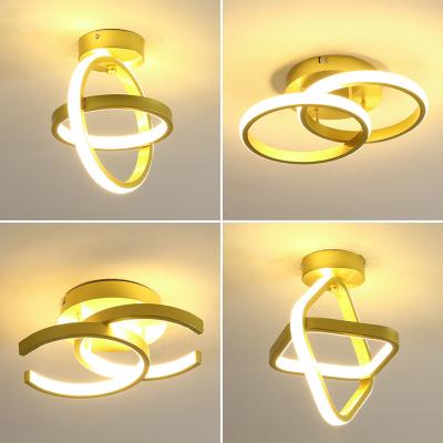 China Vintage Small Iron Aisle Ceiling Lights Kitchen Balcony Foyer Ceiling Lamp Nordic Minimalist Entrance Hallway Outdoor Mounted Ceiling Lights for sale