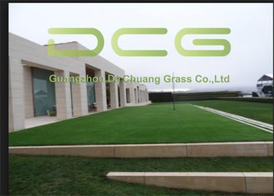 China Dedicated Courtyard Commercial Artificial Grass Carpet 25 M Roll Length for sale