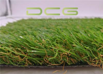 China 35mm Pile Artificial Grass Outdoor Carpet S Shape Yarn 3 / 8'' Gauge for sale