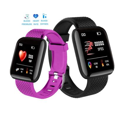 China Waterproof Touch Screen Alarm Clock Heart Rate Blood Oxygen Blood Pressure Monitor D 13 116 Plus Smart Watch for sale