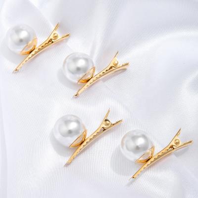 China Handmade Alloy Fashion 4PCS/PACK 1Set Pearls Hair Clips Pin For Women for sale