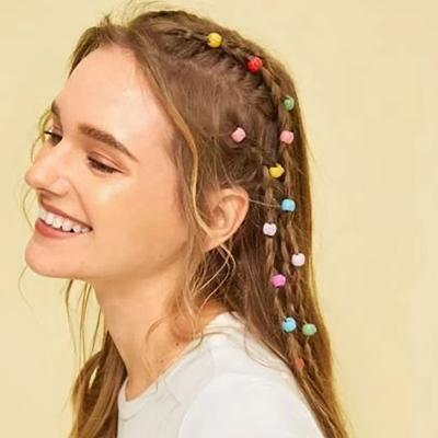 China Hair Braids Dreadlock Beads Wholesale 50PCS/BAG Braid Accessories Hair Beads Colorful Dreadlock for sale