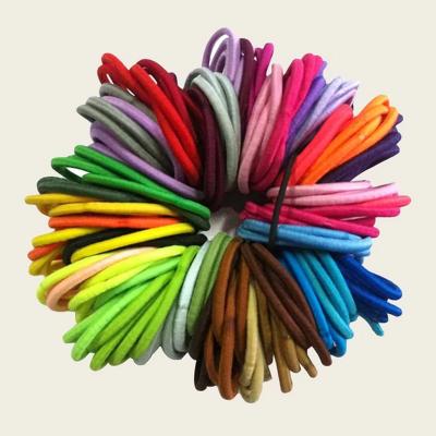 China HOT SALE 100PCS Colorful Elastic Rubber Band Hair Rubber Band For Girls for sale