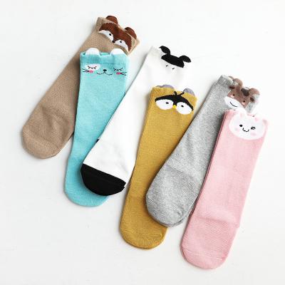 China Sporty Baby Kids Eco Animal Soft Breathable Cute Long Tube Knee High Baby Socks for sale