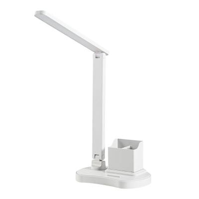 China Plastic Creative multi-functional folding Led office Learning Desk lamp Folding portable rechargeable desk lamp for sale