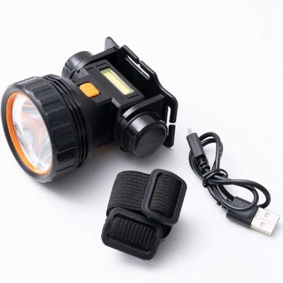 China Emergency Manufacturers new design portable waterproof condenser headlamp usb charging headlamp for sale