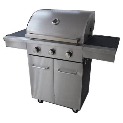 China Easily Assembled 650 x 425 mm Cooking Area Barbecue Gas Grill with 3 Burner for sale