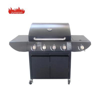 China Easily Assembled Auto Ignition 4 Burners Gas Grill Barbecue Grill Machine BBQ for sale